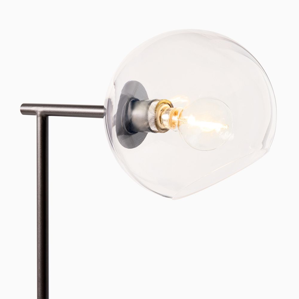 Staggered Glass USB Table Lamp (20") Clear West Elm