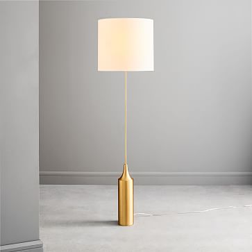 hudson steel shade floor lamp