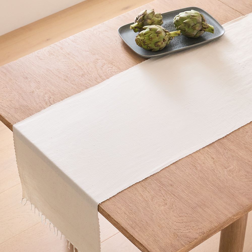 Creative Women Riviera Handwoven Cotton Table Runner & Tablecloth