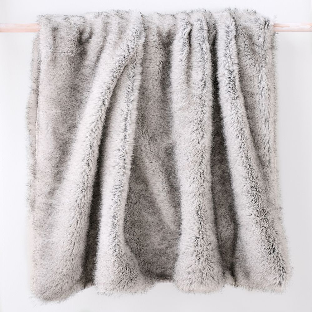 Faux Fox Fur Throw West Elm