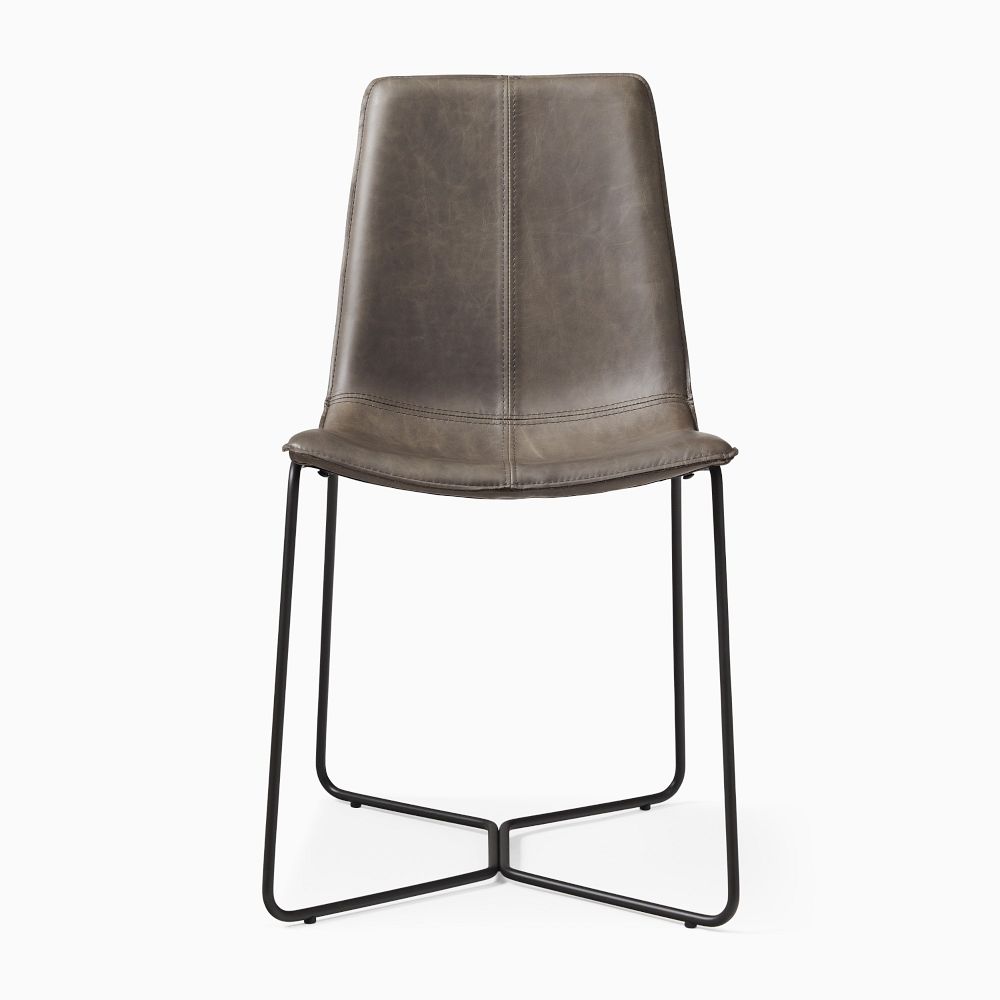 Slope Leather Dining Chair (Set of 2) | West Elm