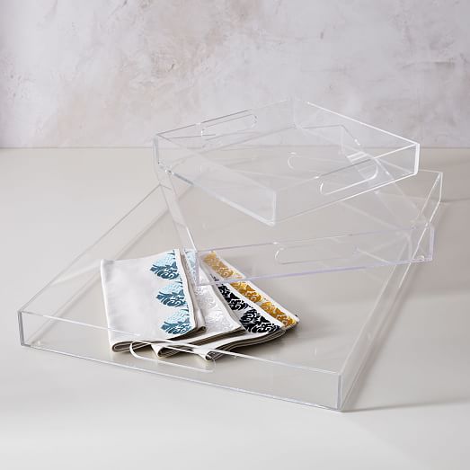 Display Tray Clear Acrylic Serving Tray 