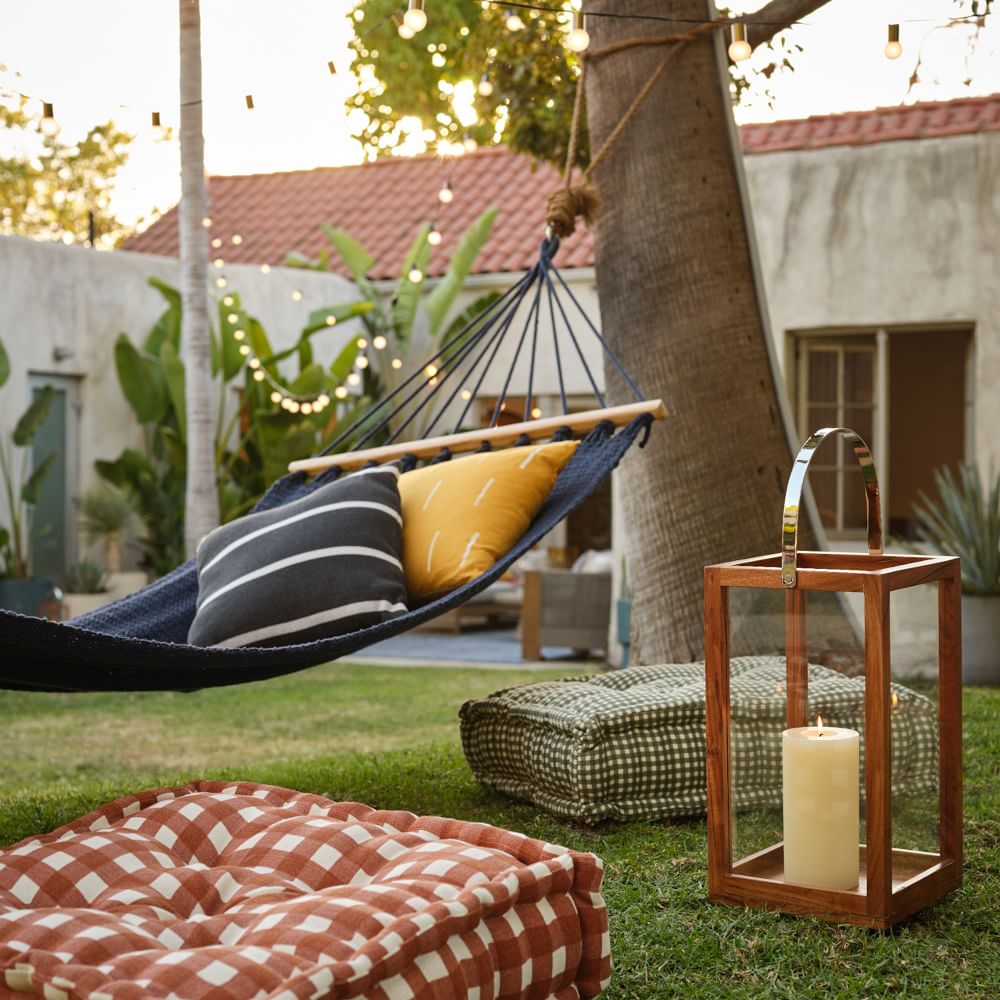 Simple Mango Wood Lanterns West Elm