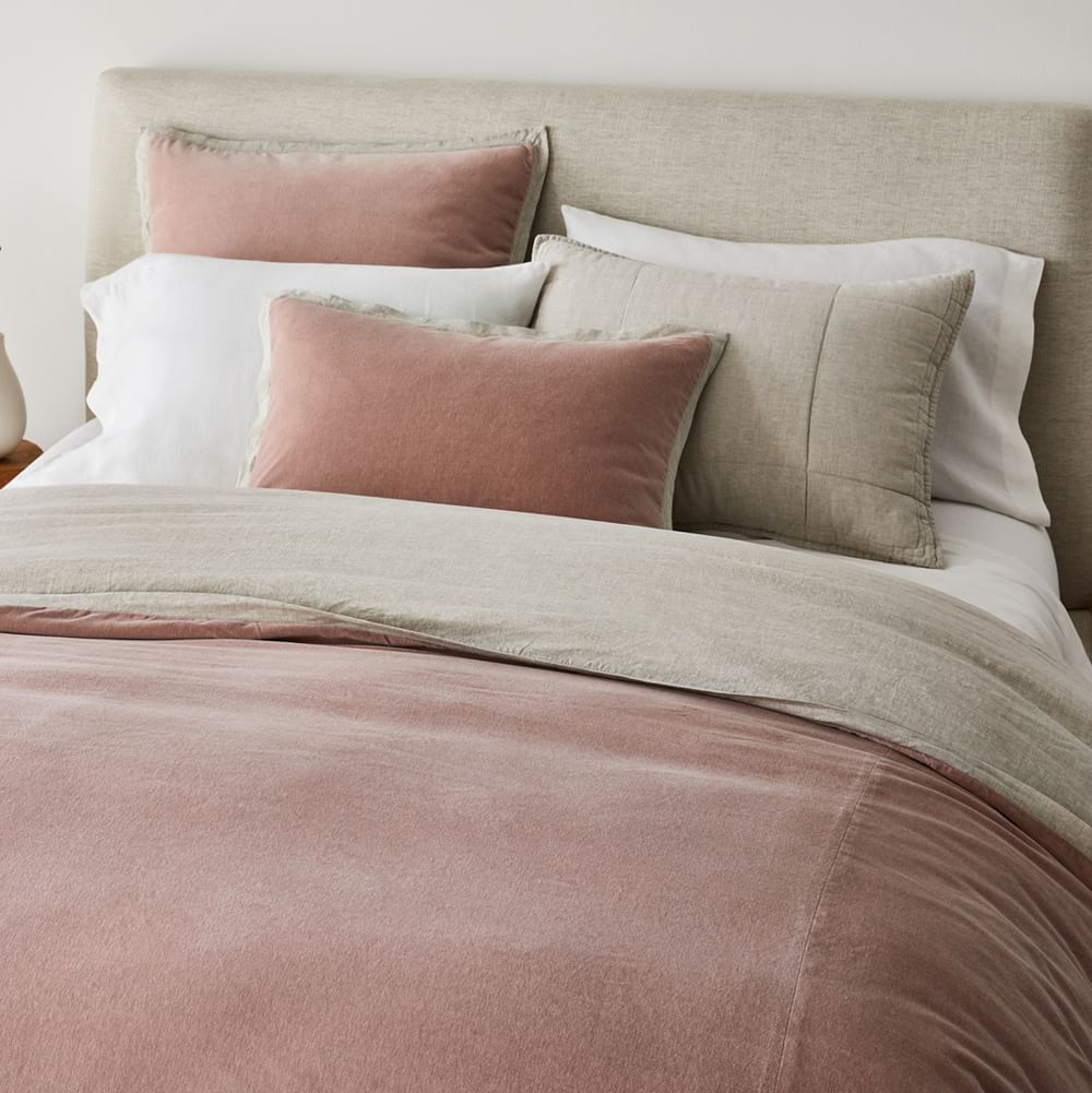 Classic Cotton Velvet Duvet Cover & Shams West Elm