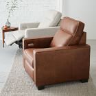 west elm leather recliner