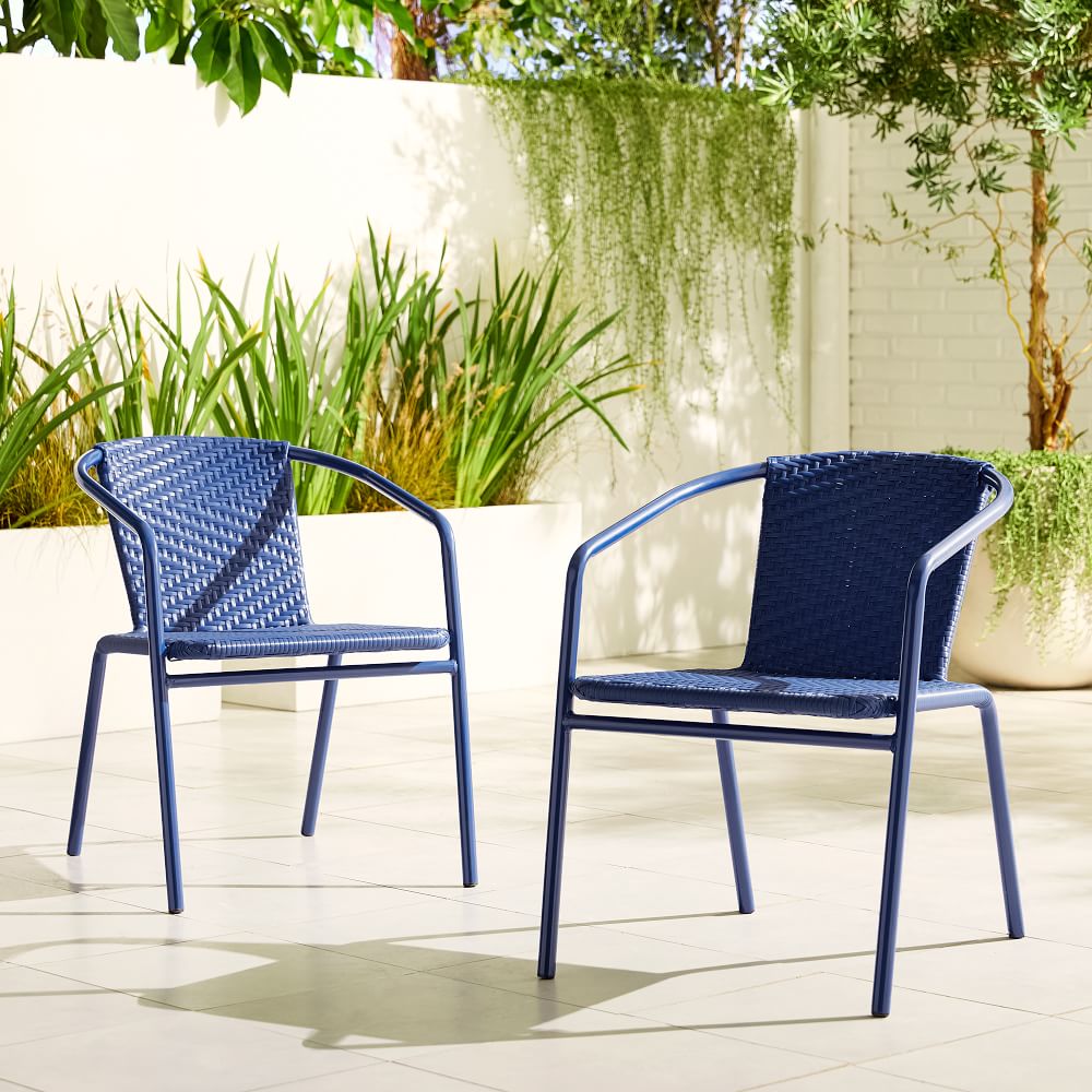 outdoor wicker stacking chairs