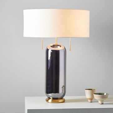 ellipse glass table lamp