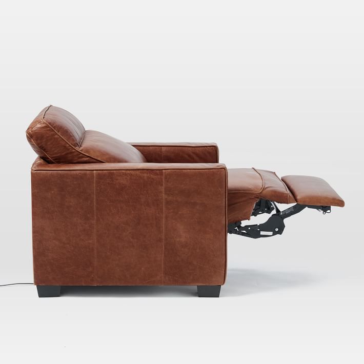 west elm leather chair recliner