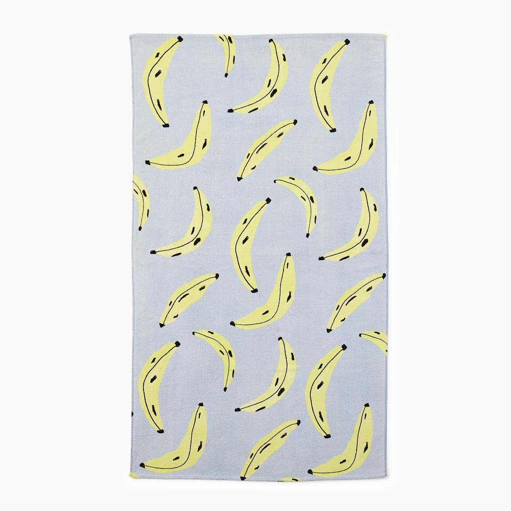 Organic Go Bananas Beach Towel | West Elm