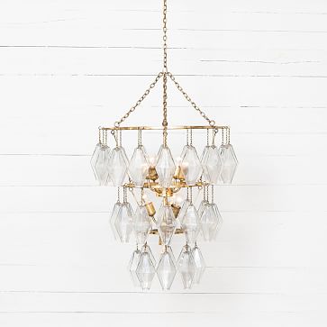 west elm waterfall chandelier