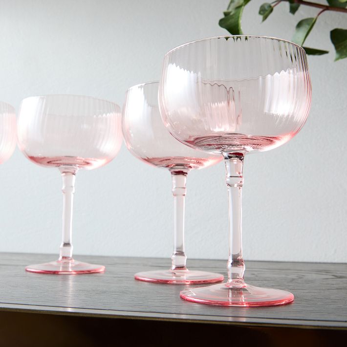 Demdaco White & Rose Christmas Wine Glasses - Set of 2 - Sage & Willow