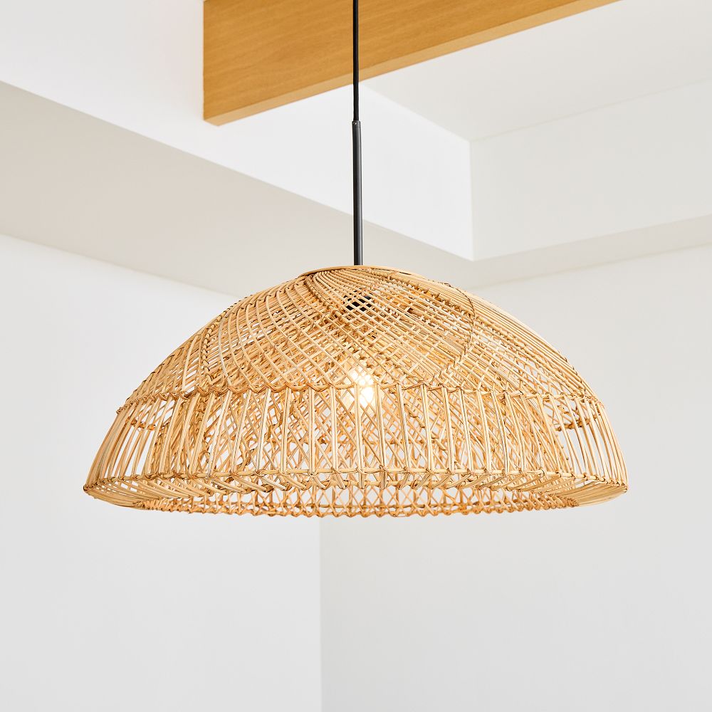 Wicker Dome Pendant (28