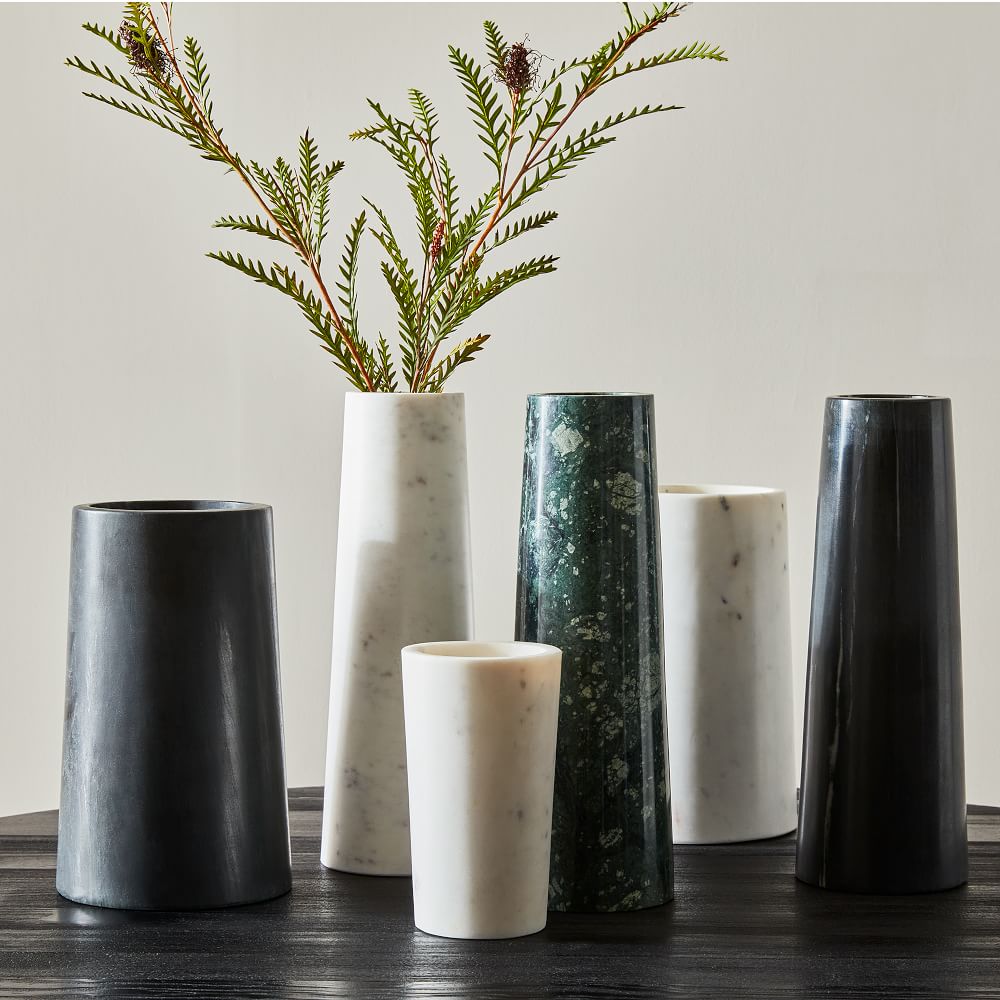 Foundations Marble Cylinder Vases West Elm