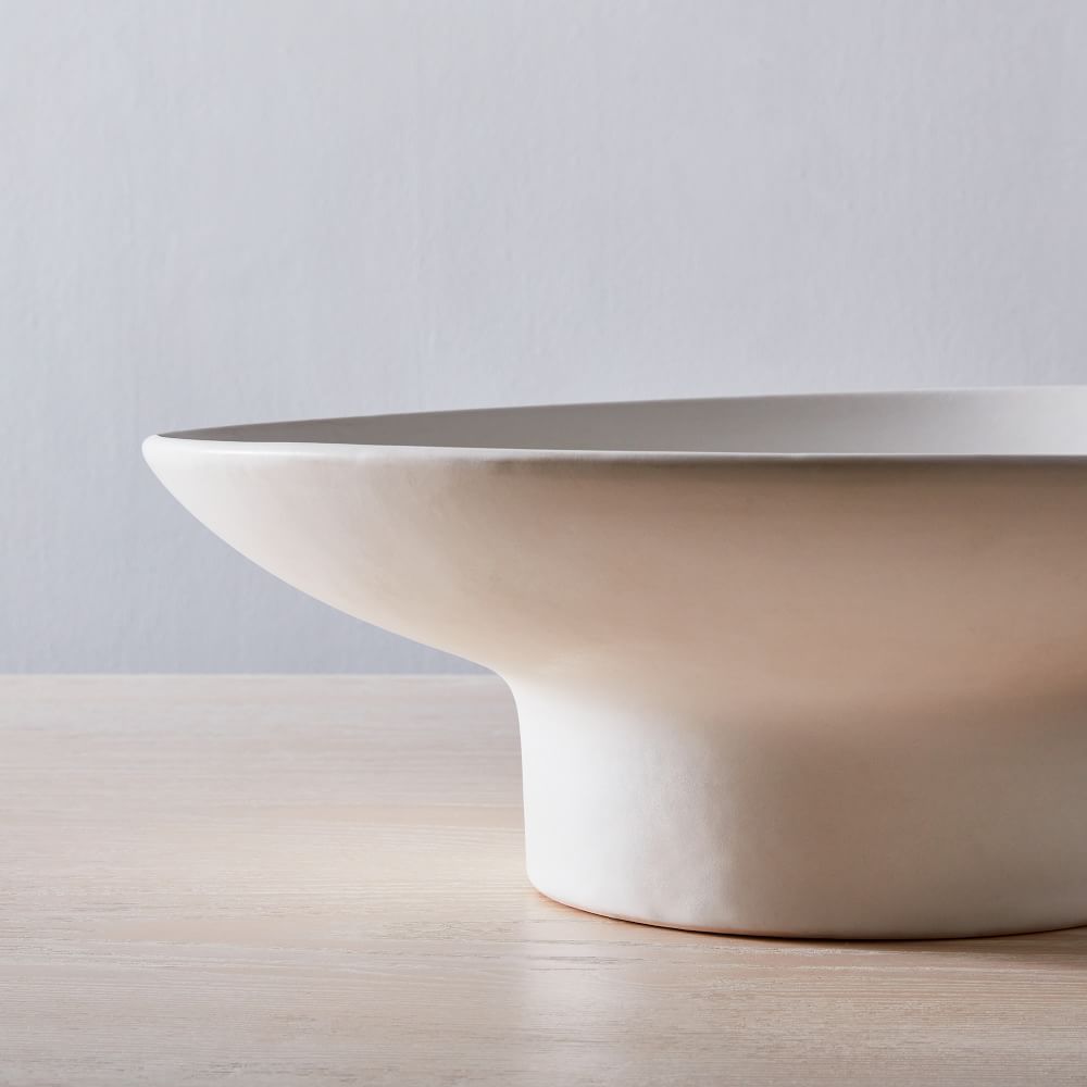 Pure Ceramic Footed Centrepiece Bowl West Elm