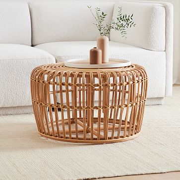 habitat rattan coffee table