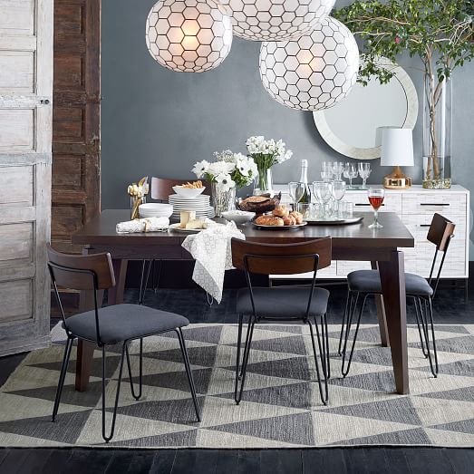 angled leg expandable table west elm