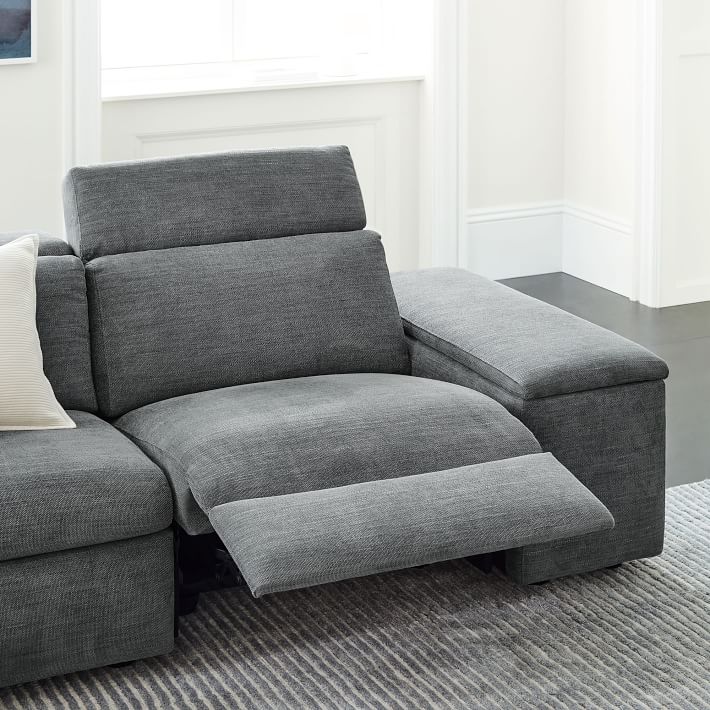 power recliner with adjustable headrest and power lumbar support