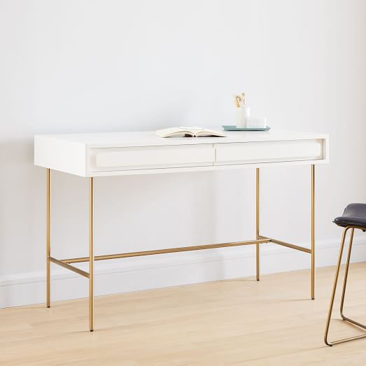 desk white lacquer