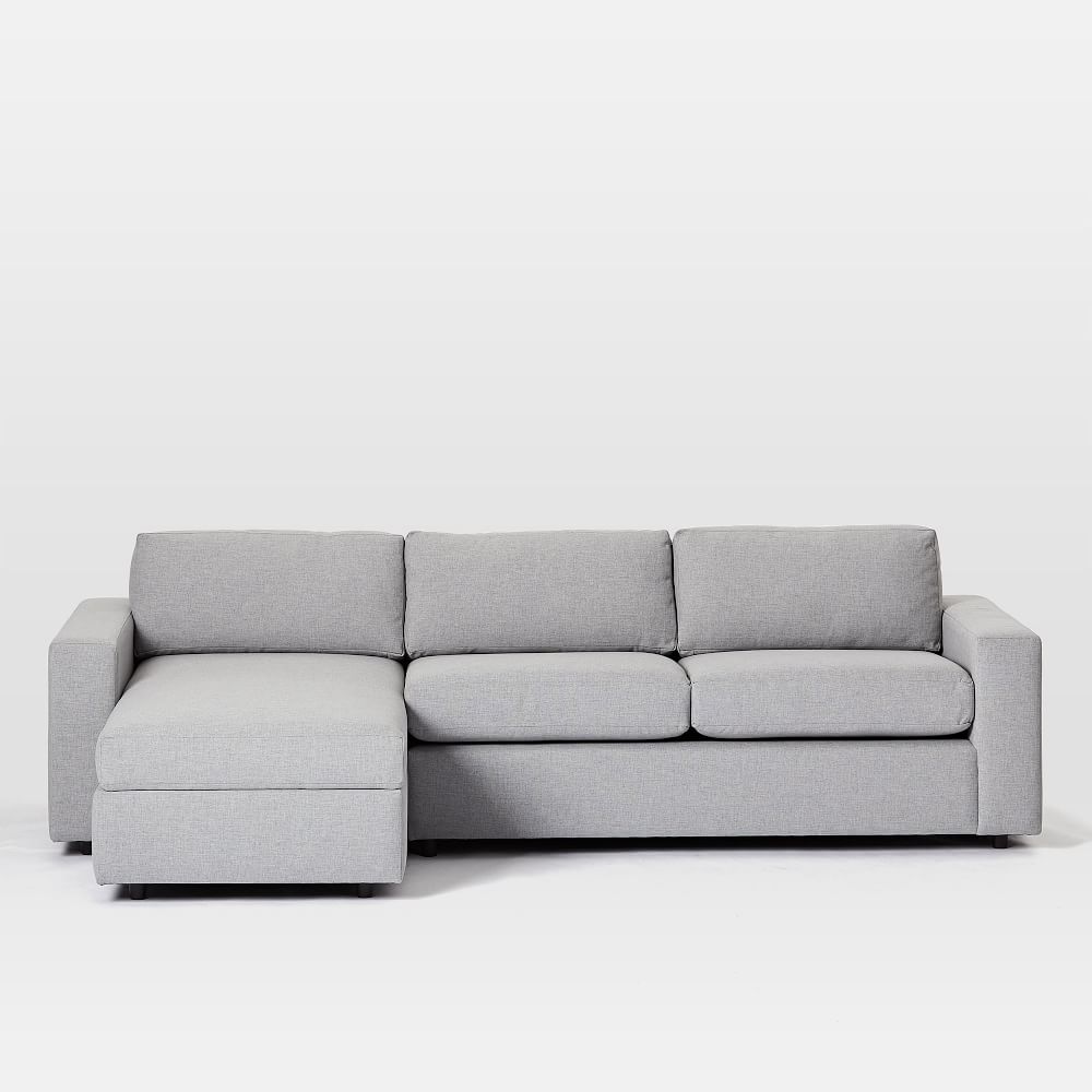 Urban 2Piece Sleeper Sectional w/ Storage Chaise (111") West Elm