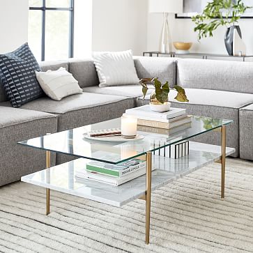 west elm art display coffee table