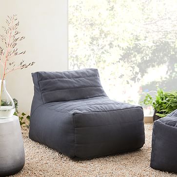 west elm sunbrella bean bag