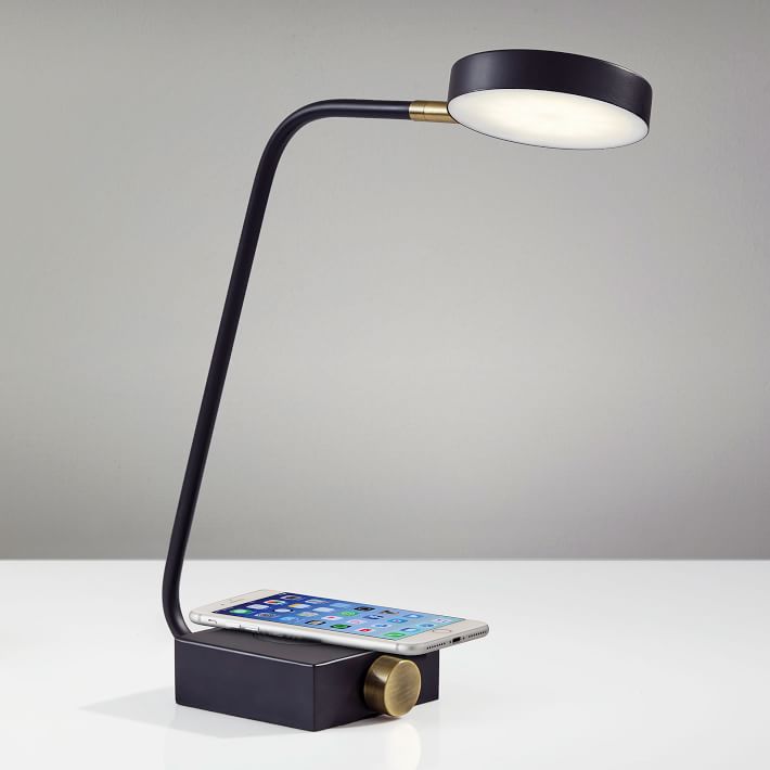 west elm wireless charging lamp