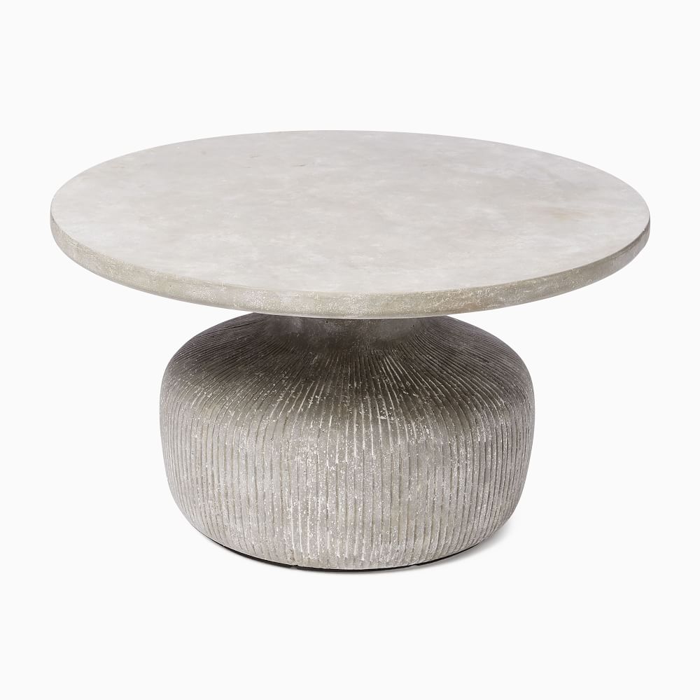 Indoor/Outdoor Tambor Round Coffee Table (30"40") West Elm
