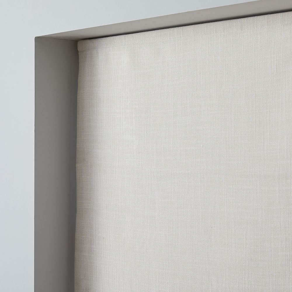 Crossweave Cordless Roman Shades & Blackout Lining West Elm