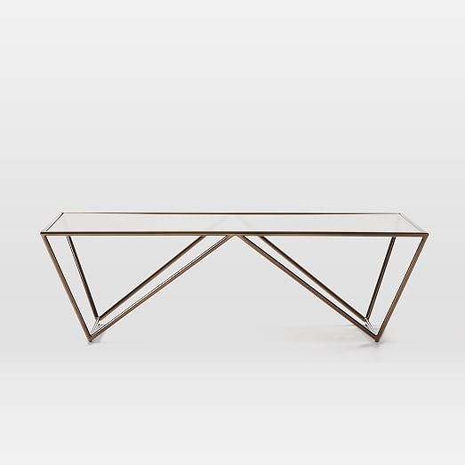 west elm emerald cut coffee table