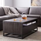 logan industrial storage coffee table