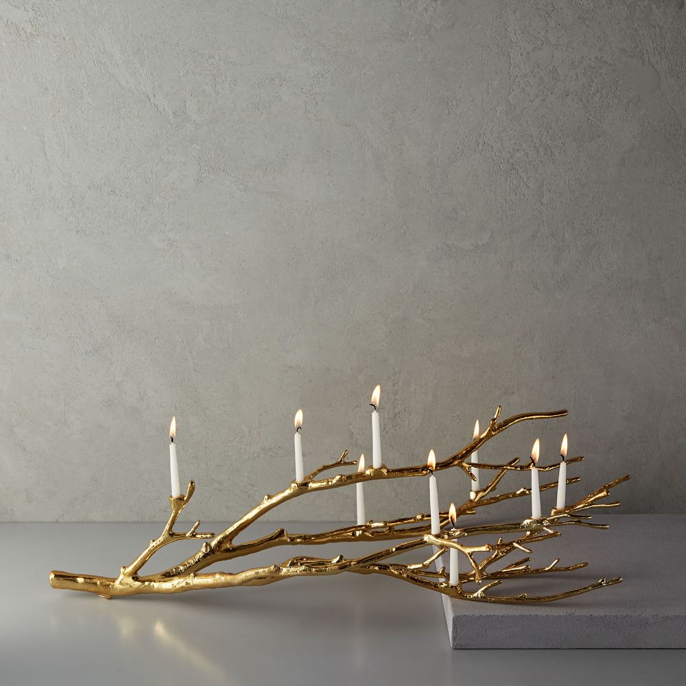 Manzanita Candelabra Gold West Elm