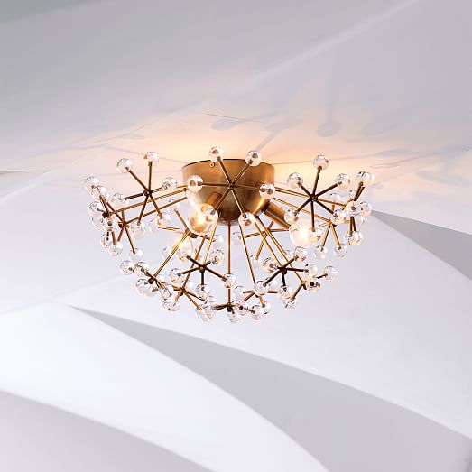 floral flush mount light