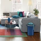 west elm blue coffee table