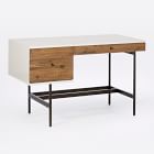 west elm white wood desk