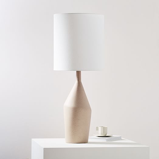 asymmetry ceramic table lamp west elm