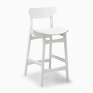 west elm bar stools white