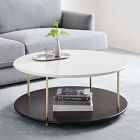 west elm tiered wood coffee table