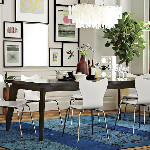 angled leg expandable table west elm