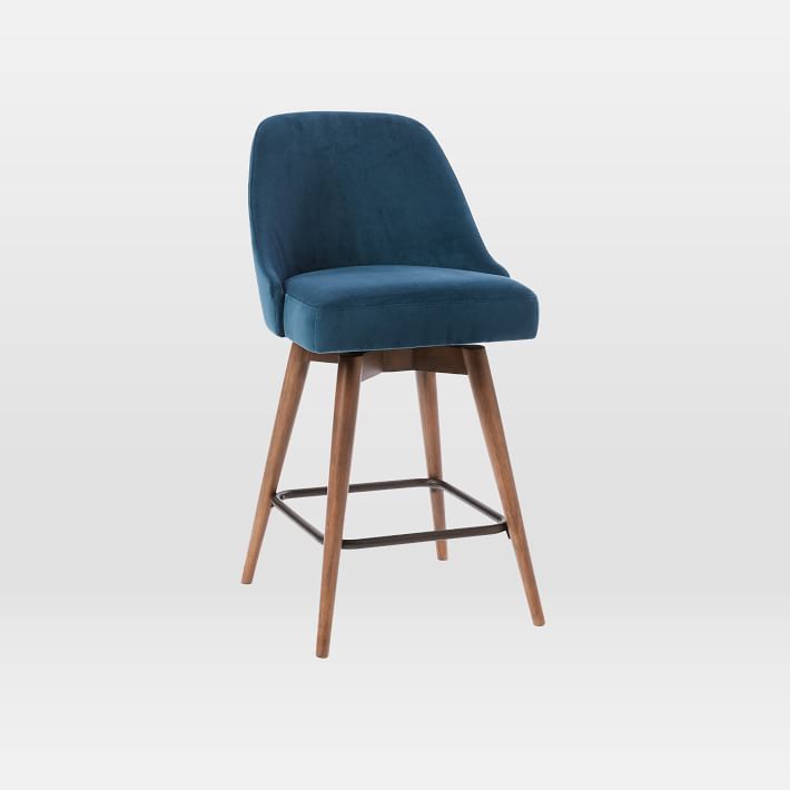 west elm mid century bar stool