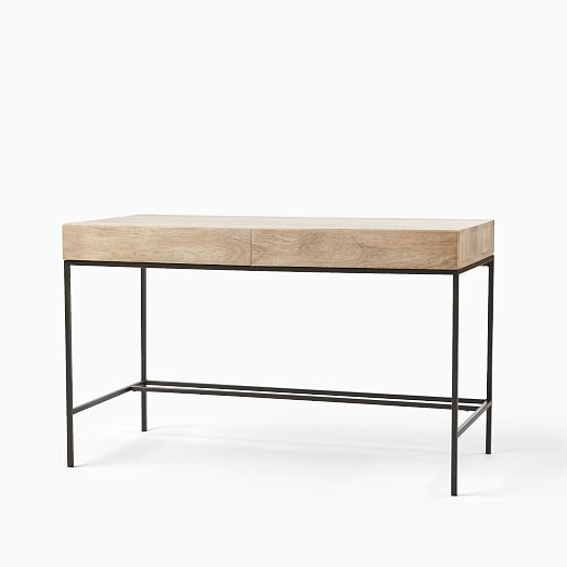 west elm industrial storage desk