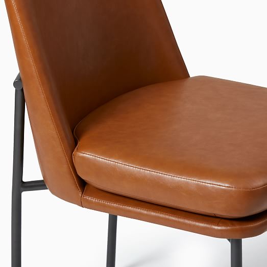 vegan leather chair west elm