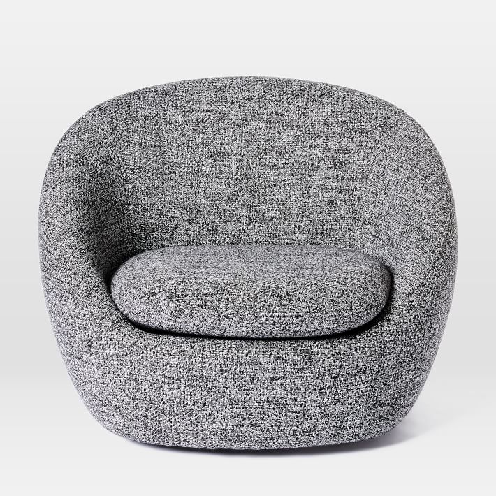 west elm cozy swivel chair