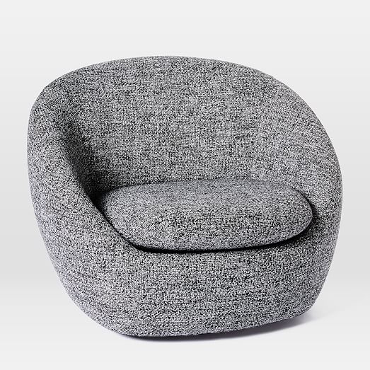 cozy swivel chair west elm