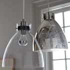 west elm industrial glass pendant