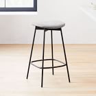 west elm backless barstool