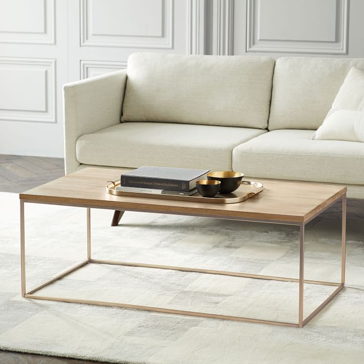 streamline coffee table west elm