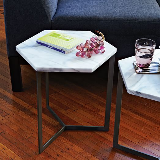 west elm hexagon coffee table