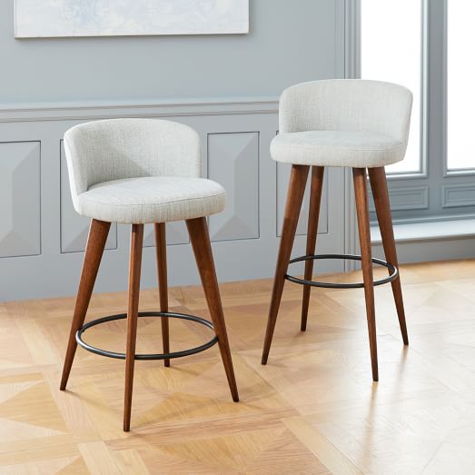 upholstered kitchen island stools