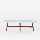 west elm marble coffee table oval