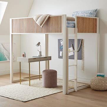 west elm loft bed desk